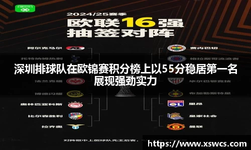 深圳排球队在欧锦赛积分榜上以55分稳居第一名展现强劲实力
